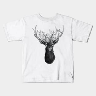 Wild Enough Floral Deer Kids T-Shirt